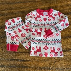 Hanna Andersson Dear Deer Long John’s Pajamas - size 3 (90cm)